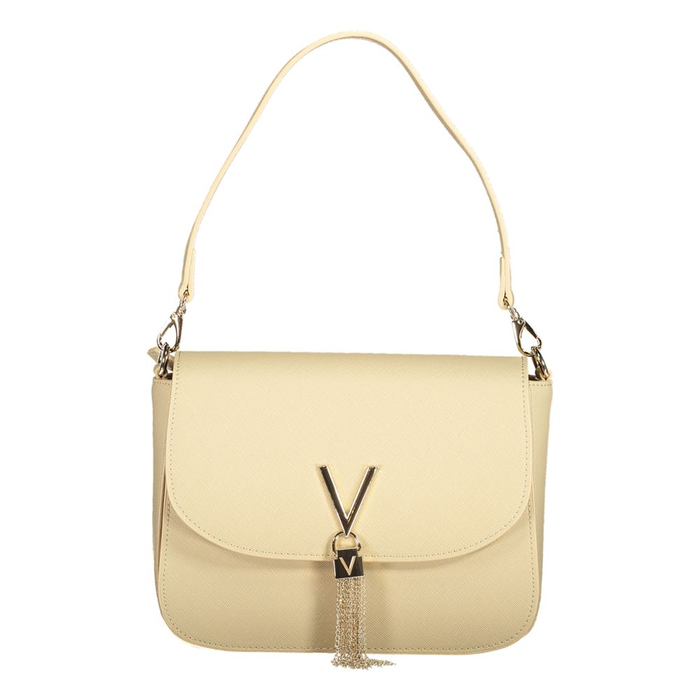 Mario Valentino Beige Polyurethane Women Handbag | Regal Royce