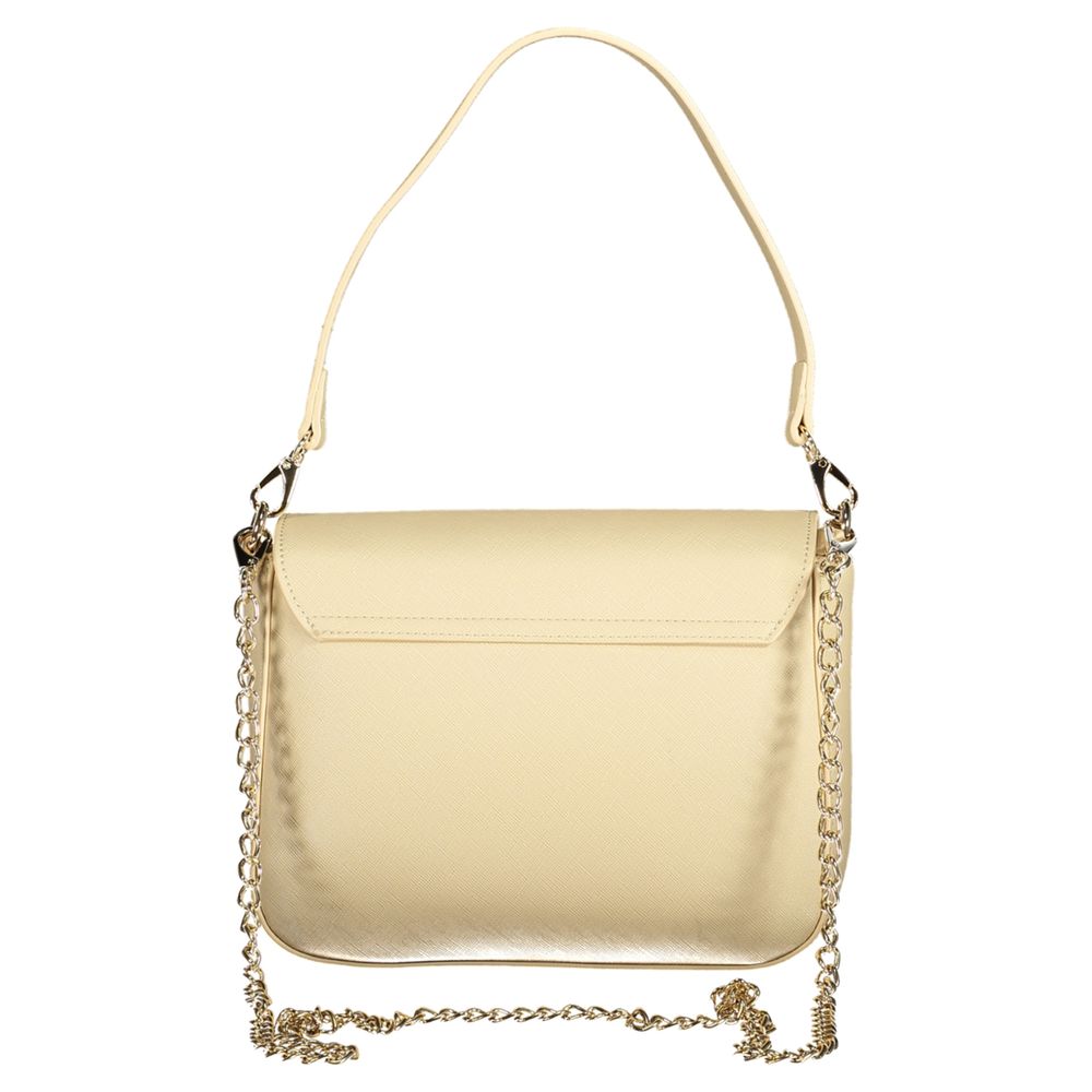 Mario Valentino Beige Polyurethane Women Handbag | Regal Royce