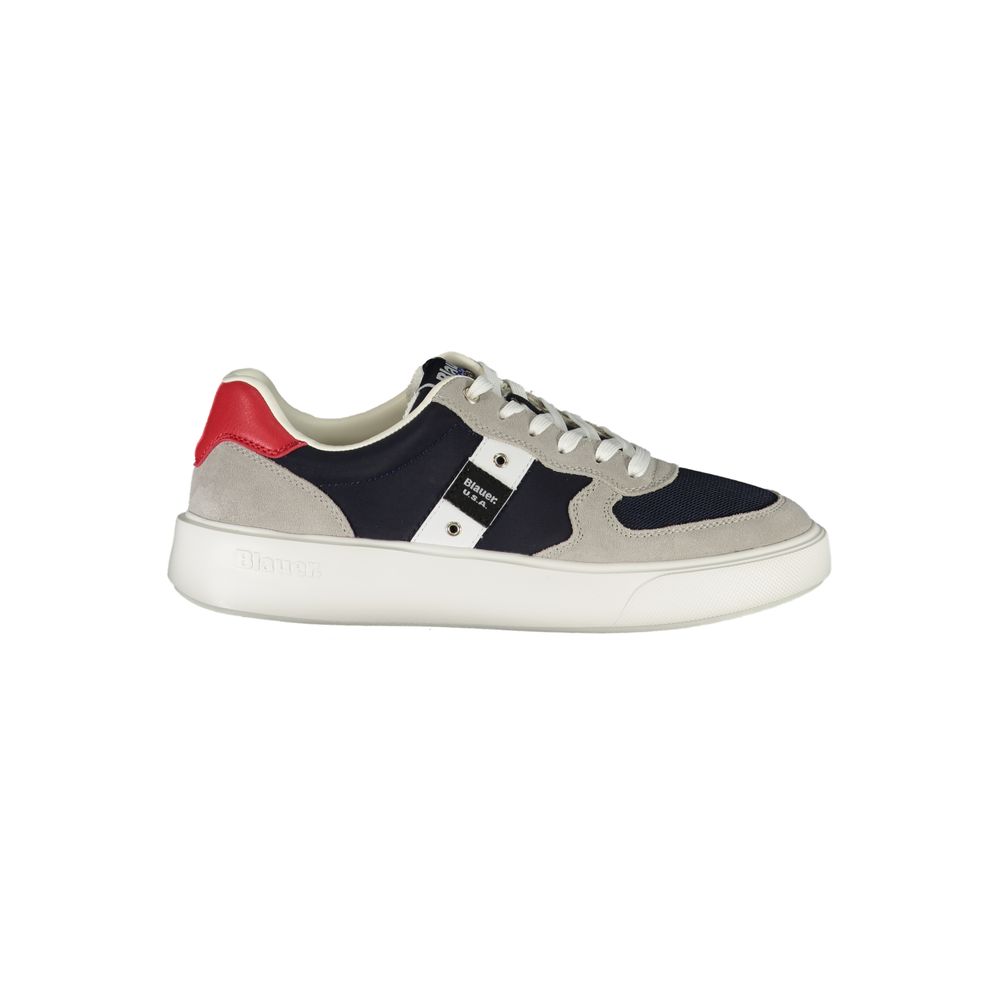 Blauer Blue Polyurethane Men Sneaker | Regal Royce