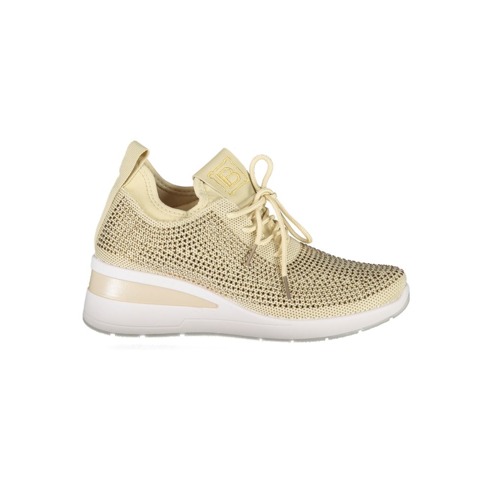 Laura Biagiotti Beige Polyester Women Sneaker | Regal Royce