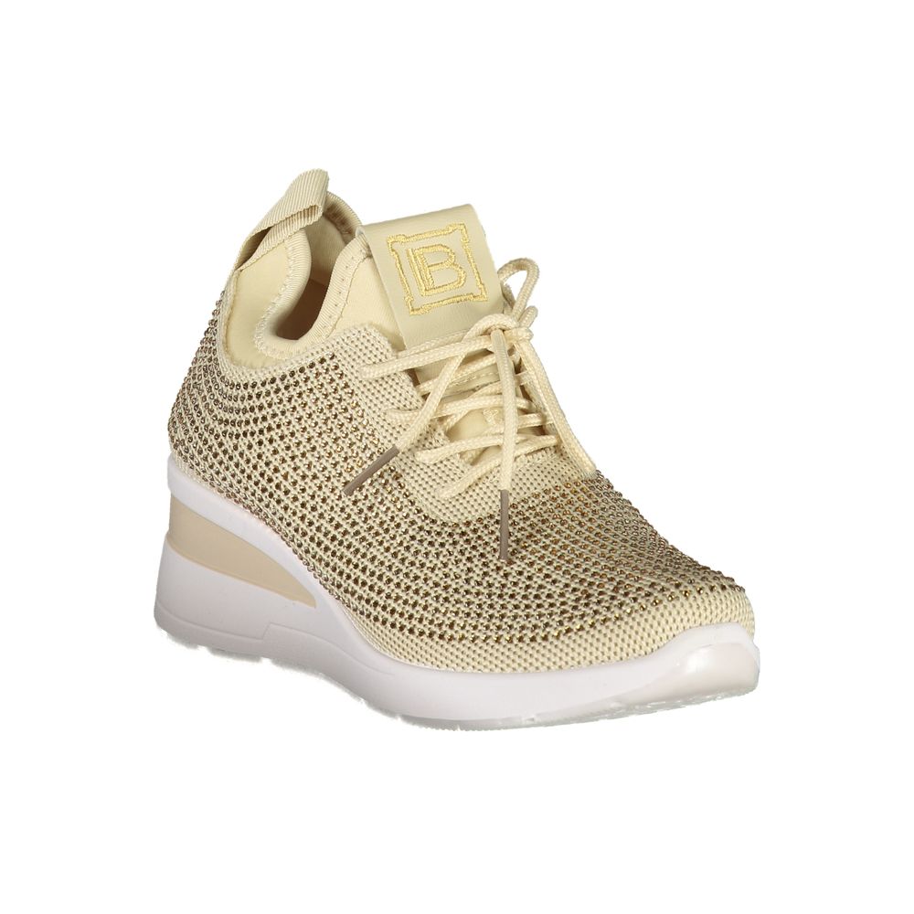 Laura Biagiotti Beige Polyester Women Sneaker | Regal Royce