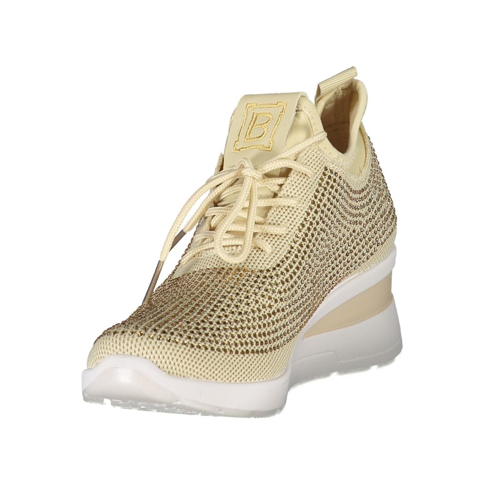 Laura Biagiotti Beige Polyester Women Sneaker | Regal Royce