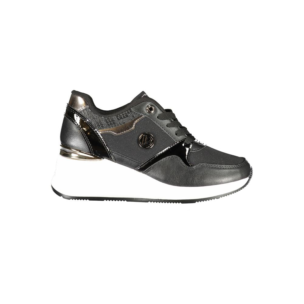 Laura Biagiotti Black Polyester Sneaker | Regal Royce