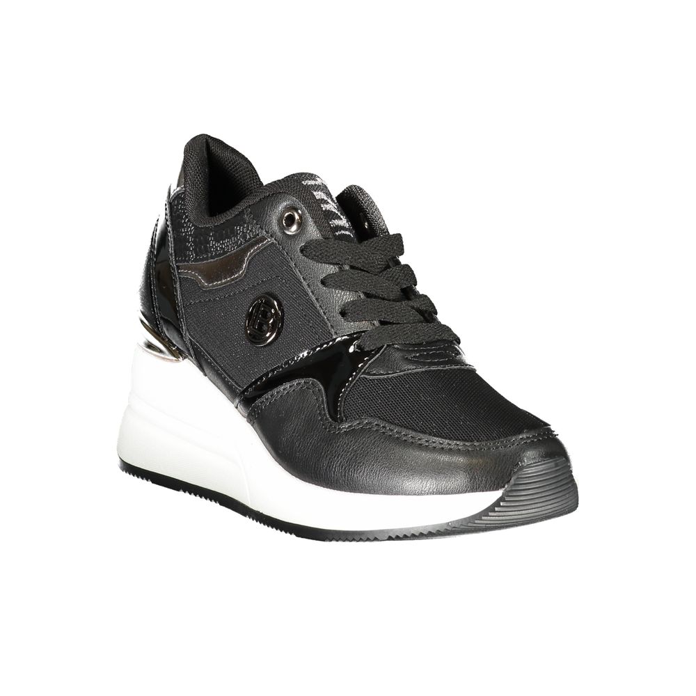 Laura Biagiotti Black Polyester Sneaker | Regal Royce