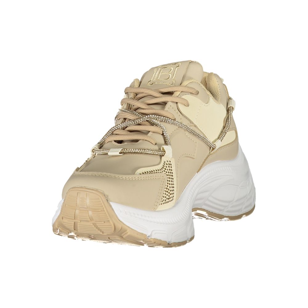 Laura Biagiotti Beige Polyester Women Sneaker | Regal Royce
