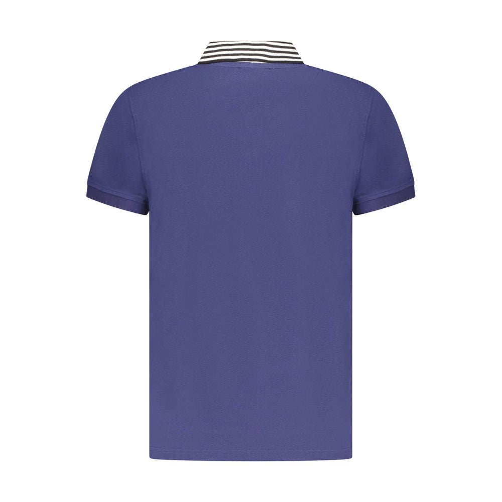 Cavalli Class Blu Cotton Men Polo | Regal Royce