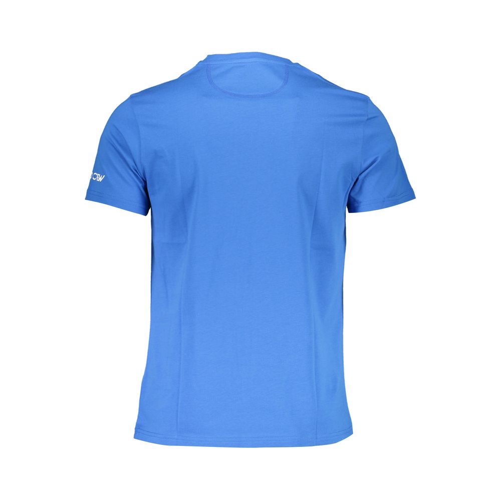 La Martina Blue Cotton Men T-Shirt | Regal Royce