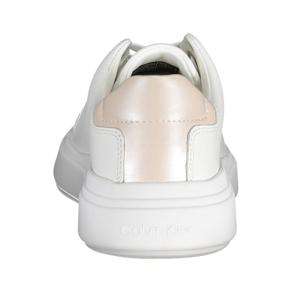 Calvin Klein White Leather Women Sneaker | Regal Royce
