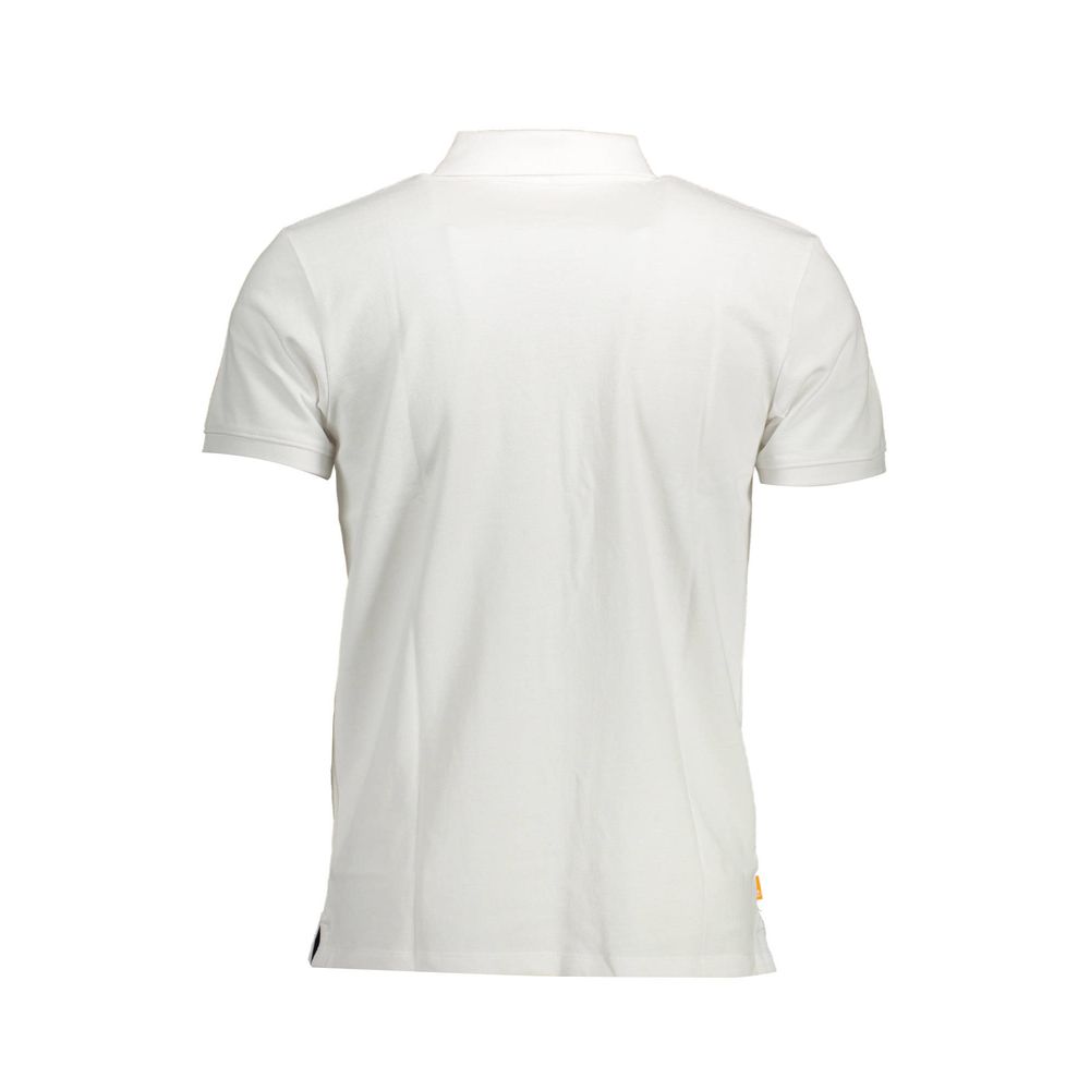 Timberland White Cotton Men Polo Shirt | Regal Royce