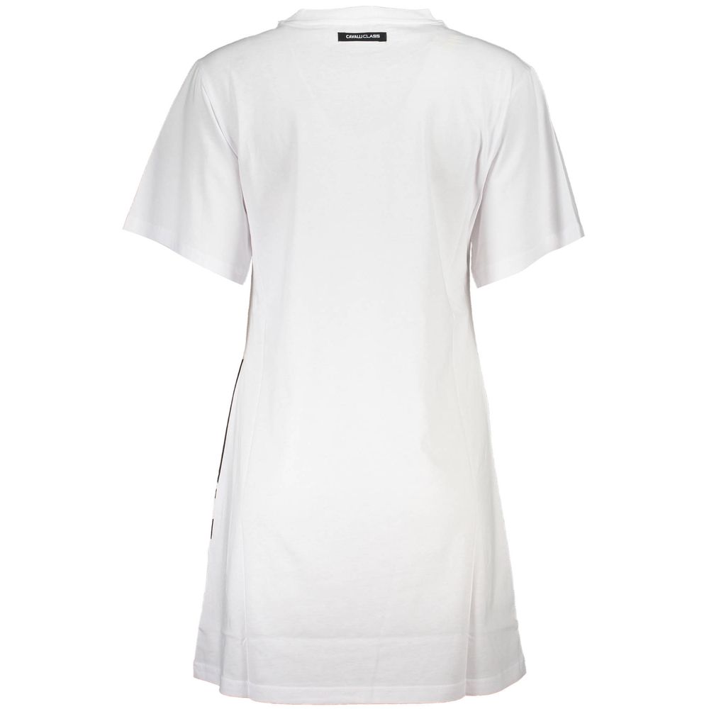 Cavalli Class White Cotton Women Dress | Regal Royce