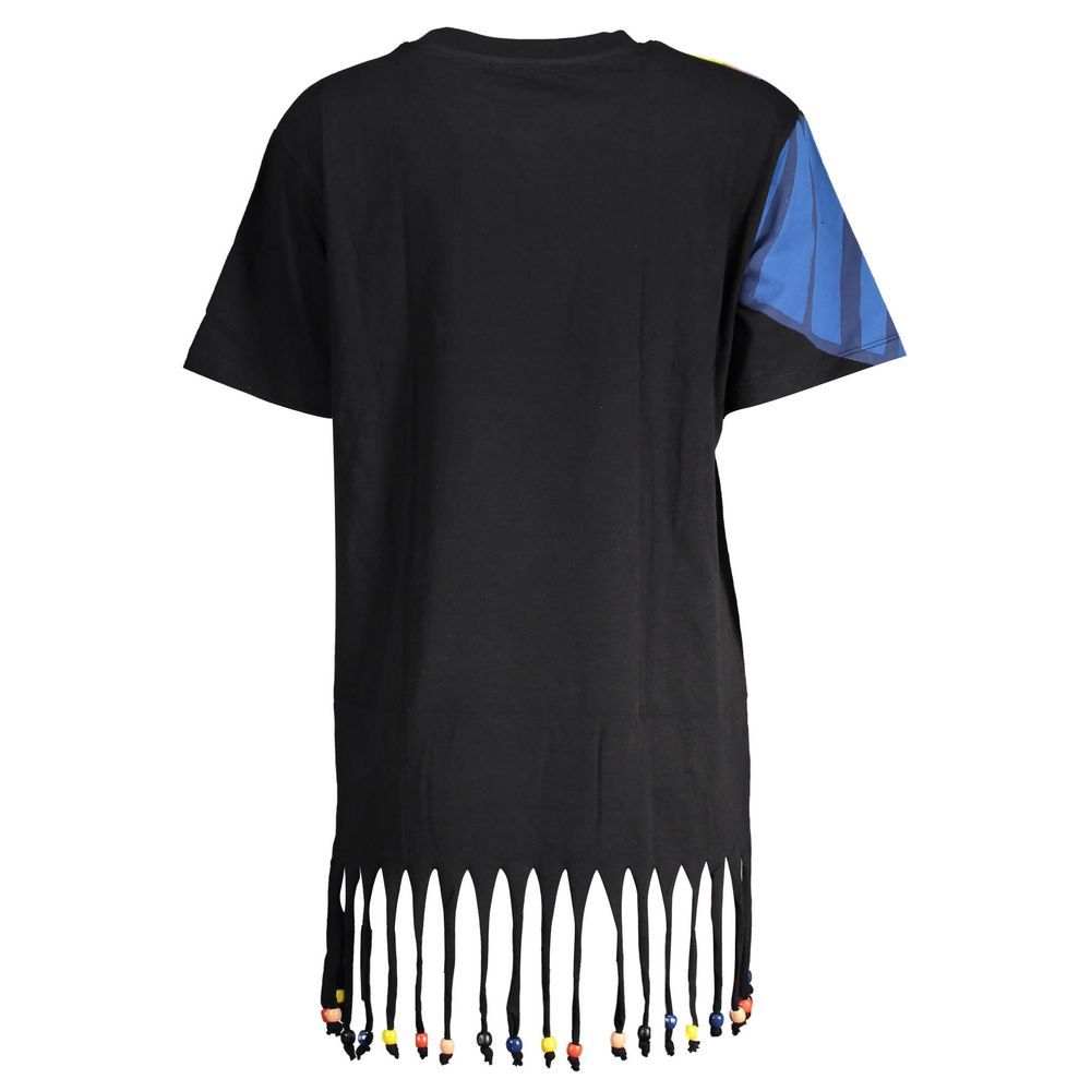 Desigual Black Cotton Women Dress | Regal Royce