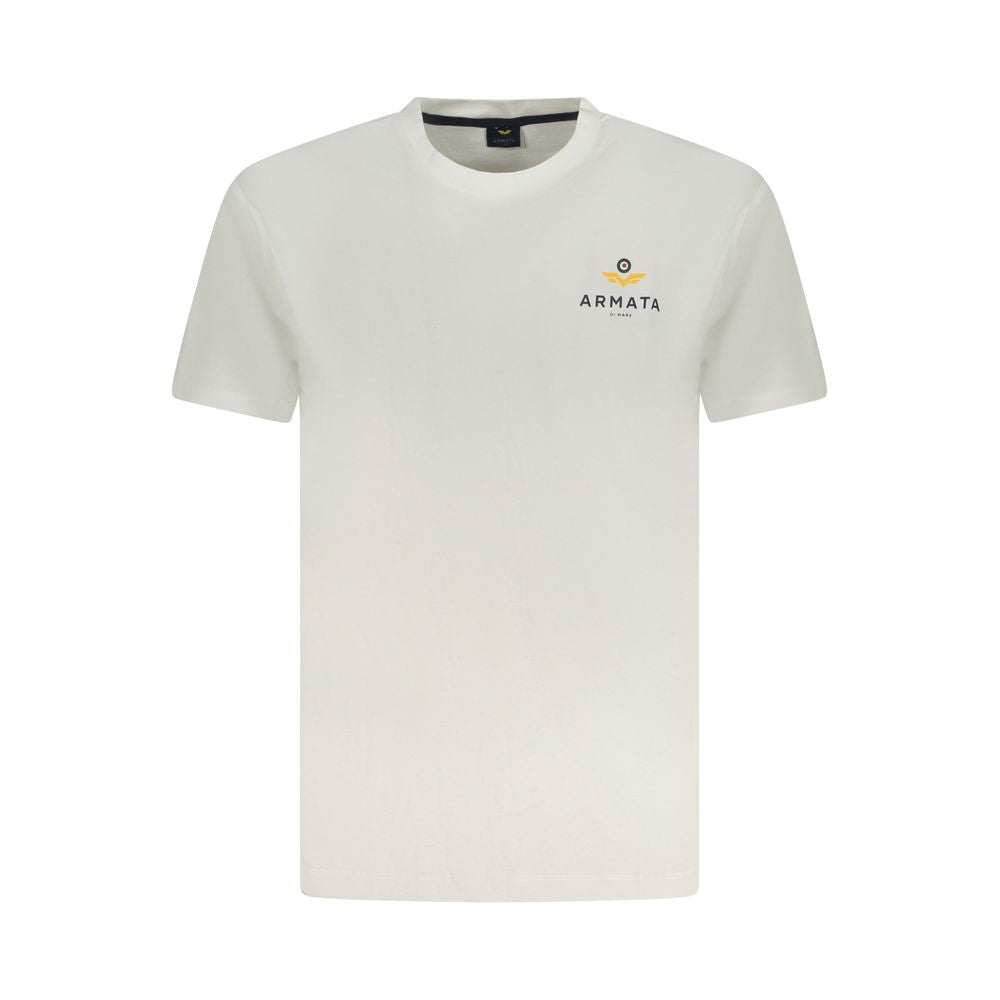 Armata Di Mare Bianco Cotton Men T-Shirt | Regal Royce