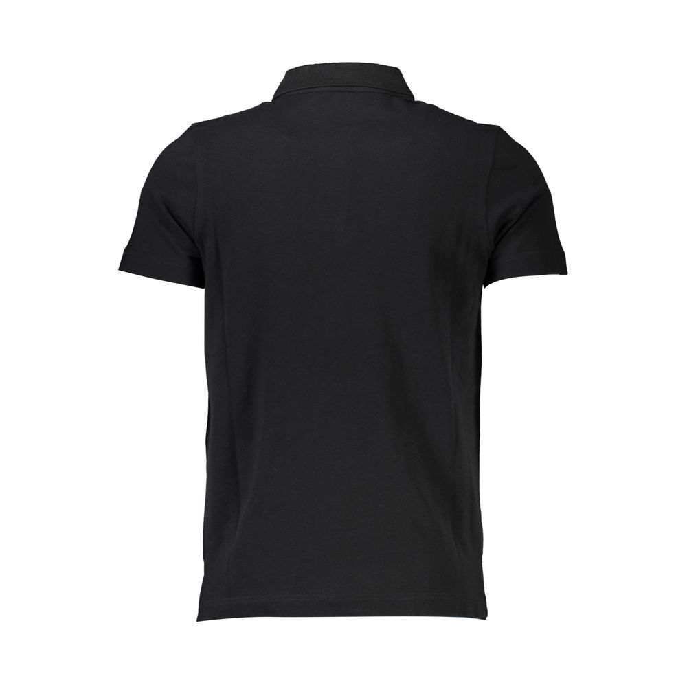 Cavalli Class Nero Cotton Men Polo | Regal Royce