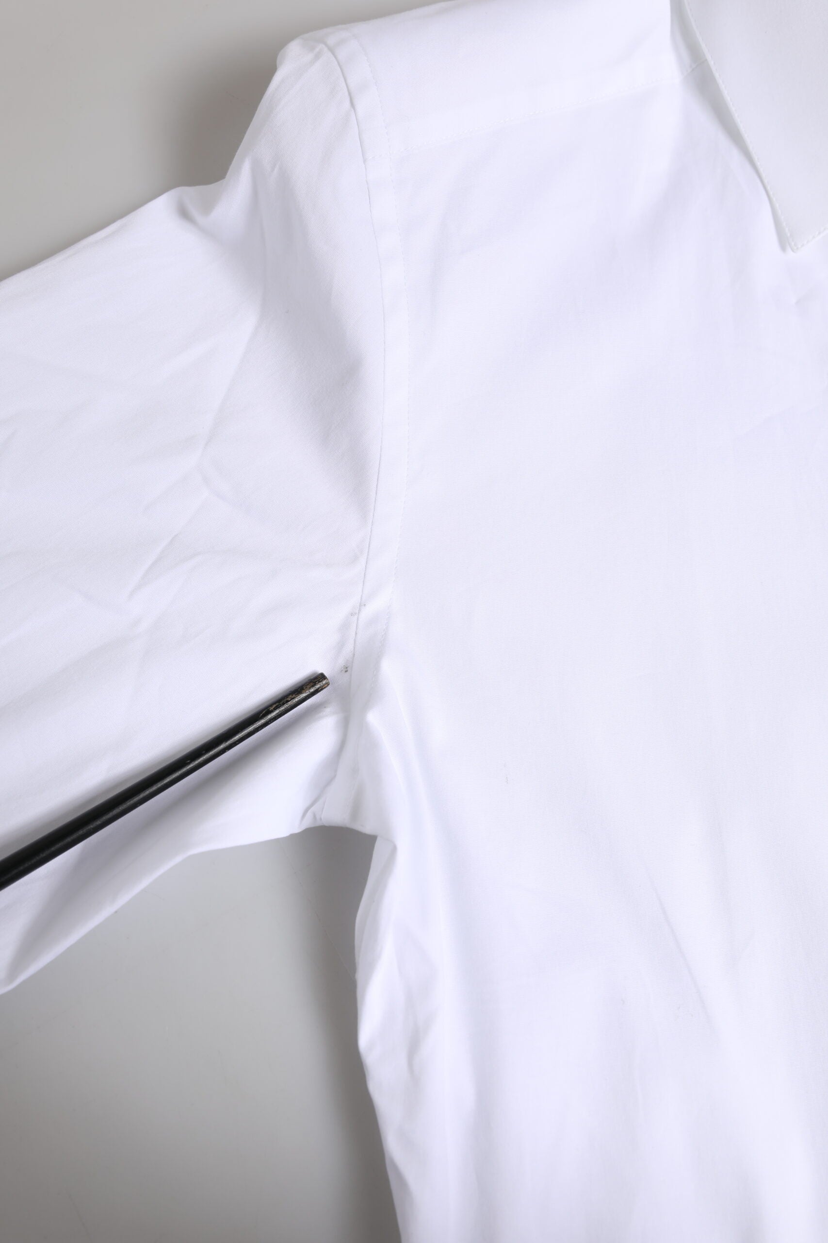 Dolce & Gabbana White Cotton GOLD Long Sleeves Dress Shirt | Regal Royce