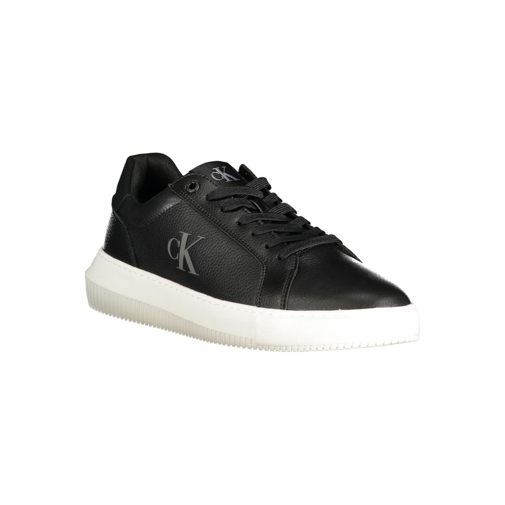 Calvin Klein Black Polyurethane Men Sneaker | Regal Royce