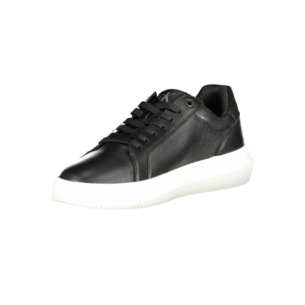Calvin Klein Black Polyurethane Men Sneaker | Regal Royce