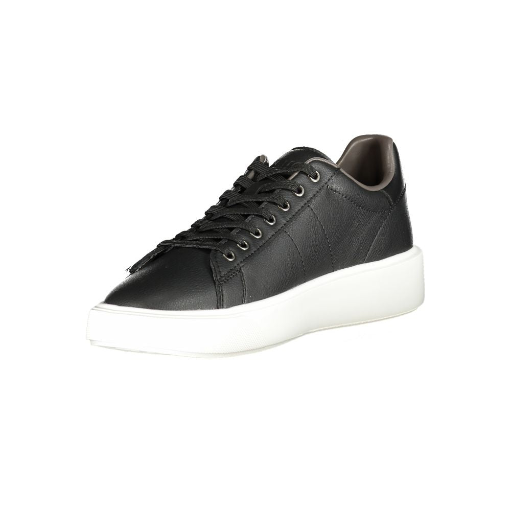 Blauer Black Polyurethane Men's Sneaker | Regal Royce
