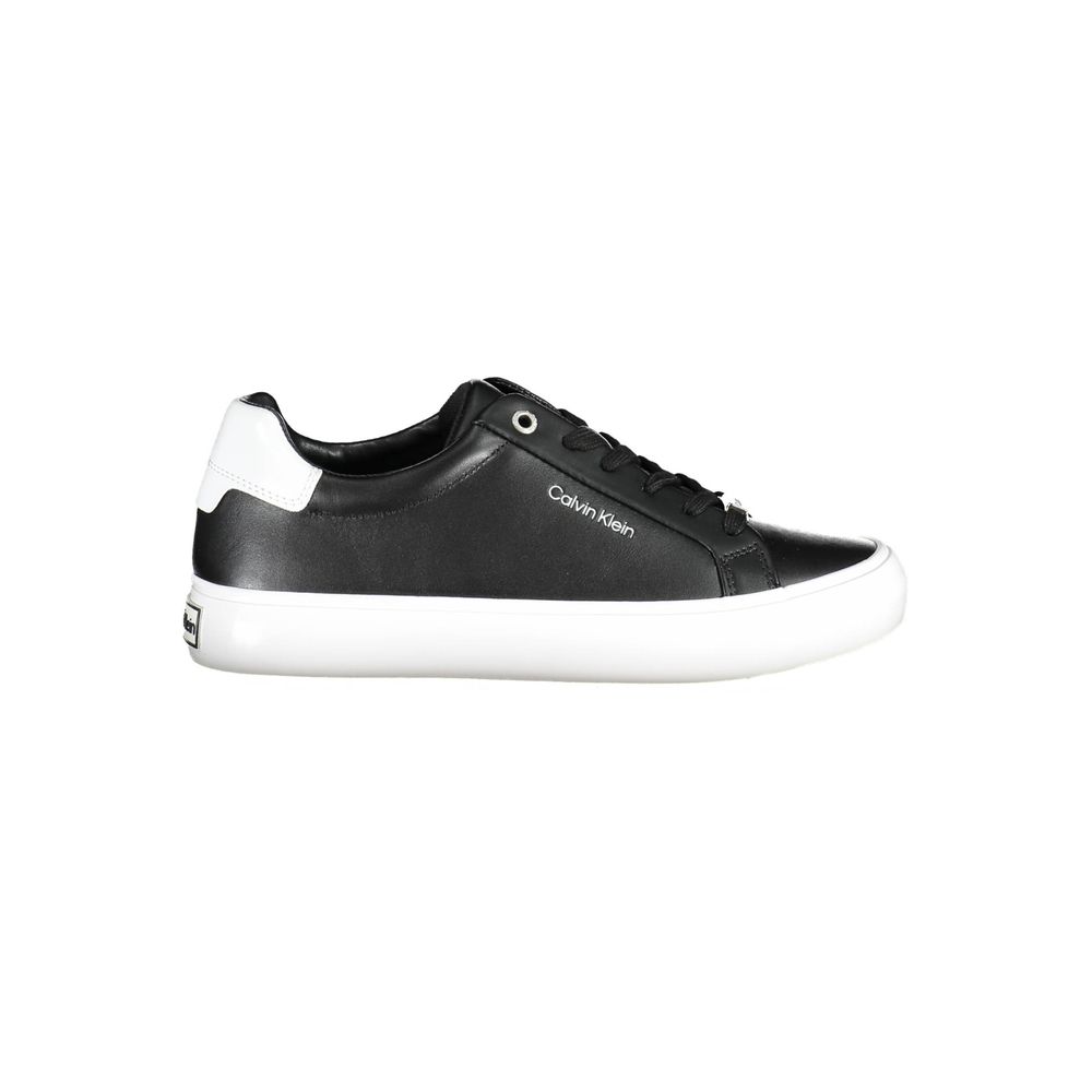 Calvin Klein Black Leather Women Sneaker | Regal Royce