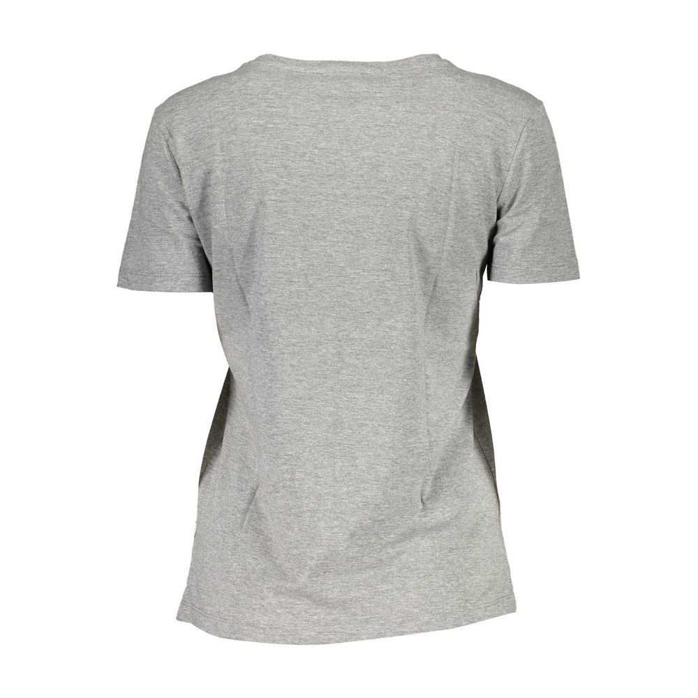 Guess Jeans Gray Cotton Women T-Shirt | Regal Royce