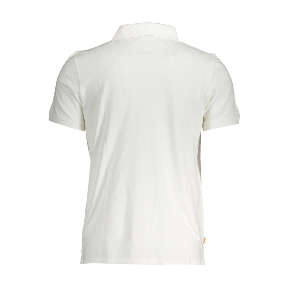 Timberland White Cotton Men Polo Shirt | Regal Royce