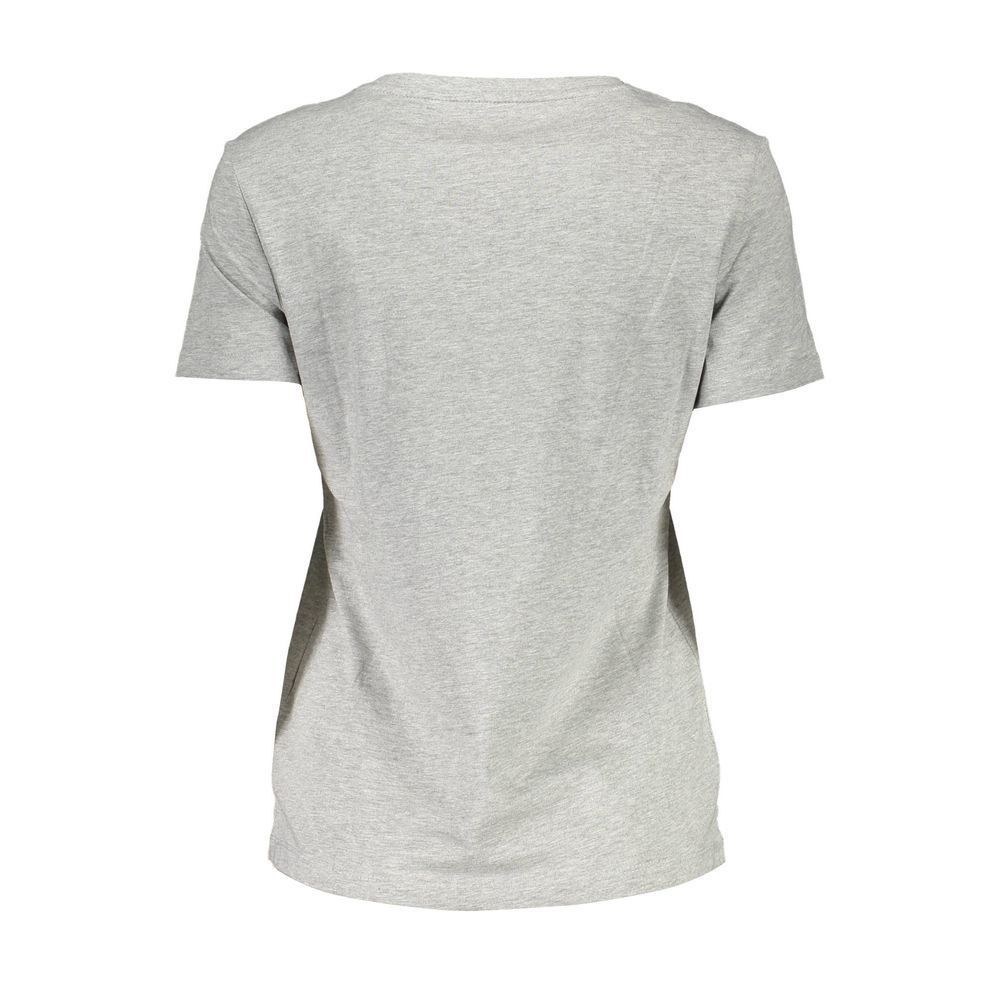 Guess Jeans Gray Cotton Women T-Shirt | Regal Royce