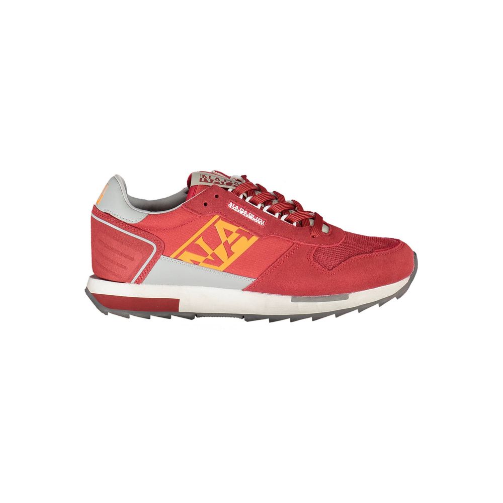 Napapijri Red Polyurethane Men Sneaker | Regal Royce