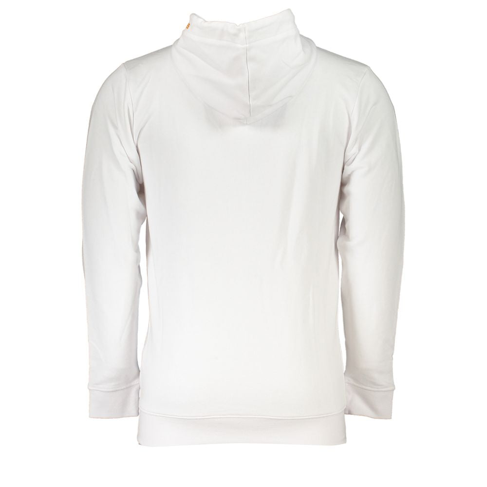Cavalli Class White Cotton Men Sweatshirt | Regal Royce