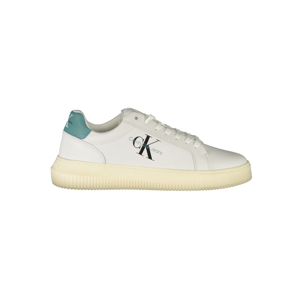 Calvin Klein White Leather Men's Sneaker | Regal Royce