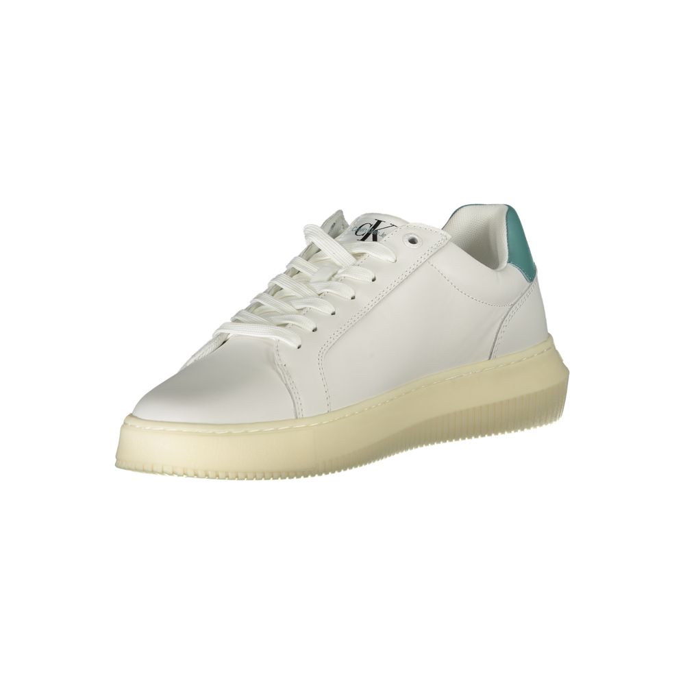 Calvin Klein White Leather Men's Sneaker | Regal Royce