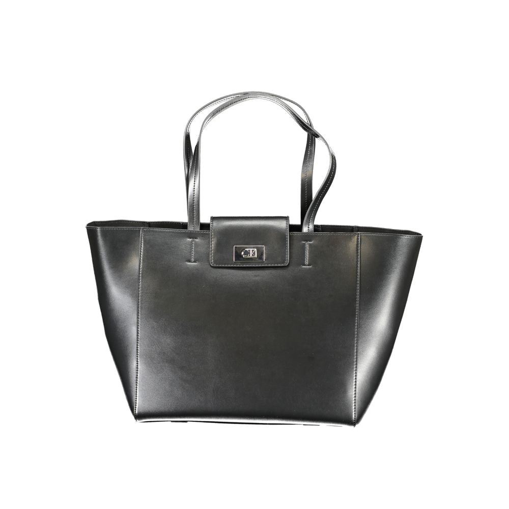Calvin Klein Black Recycled Polyester Women Handbag | Regal Royce