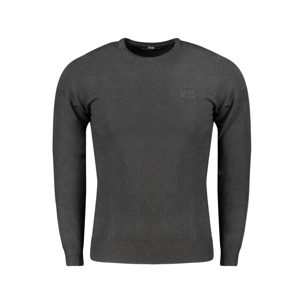 Cavalli Class Nero Viscosa Uomo Maglia | Regal Royce