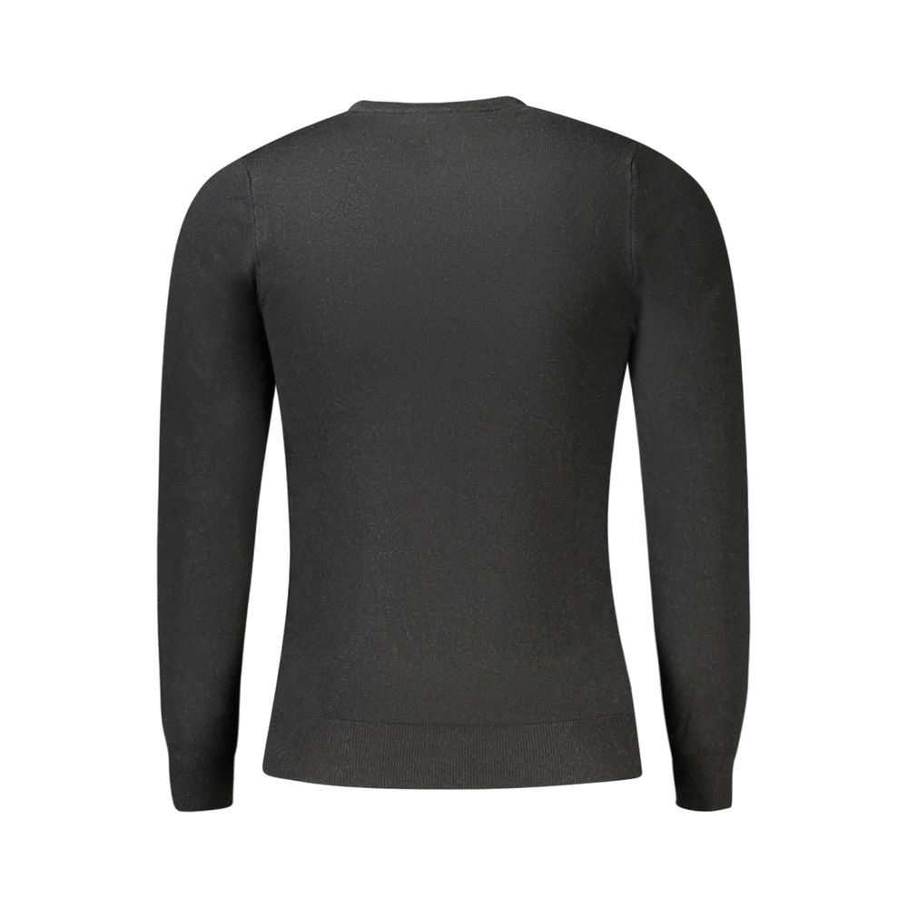 Cavalli Class Black Viscose Sweatshirt | Regal Royce