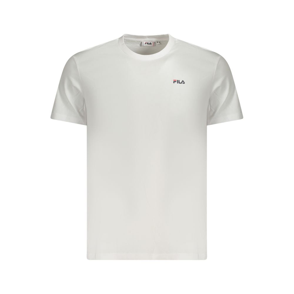 Fila White Cotton Men T-Shirt | Regal Royce