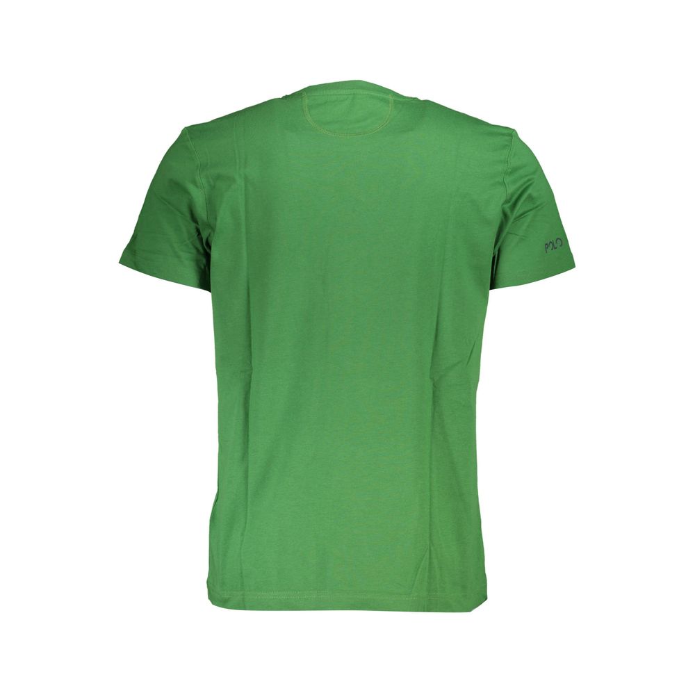 La Martina Green Cotton Men T-Shirt | Regal Royce