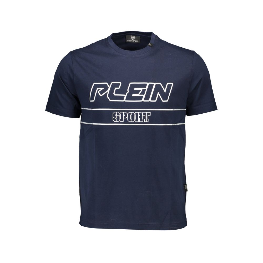 Plein Sport Blue Cotton Men's T-Shirt | Regal Royce