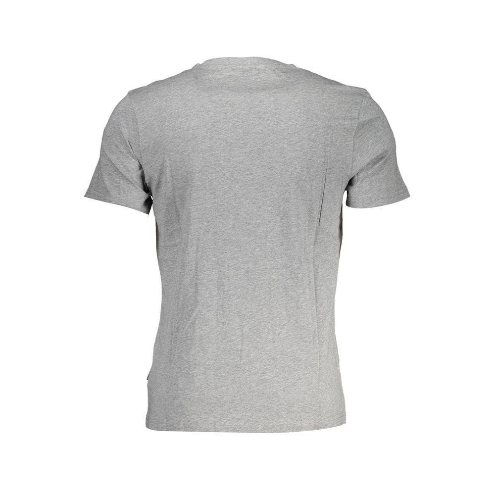 Napapijri Grigio Cotton Mens T-Shirt | Regal Royce