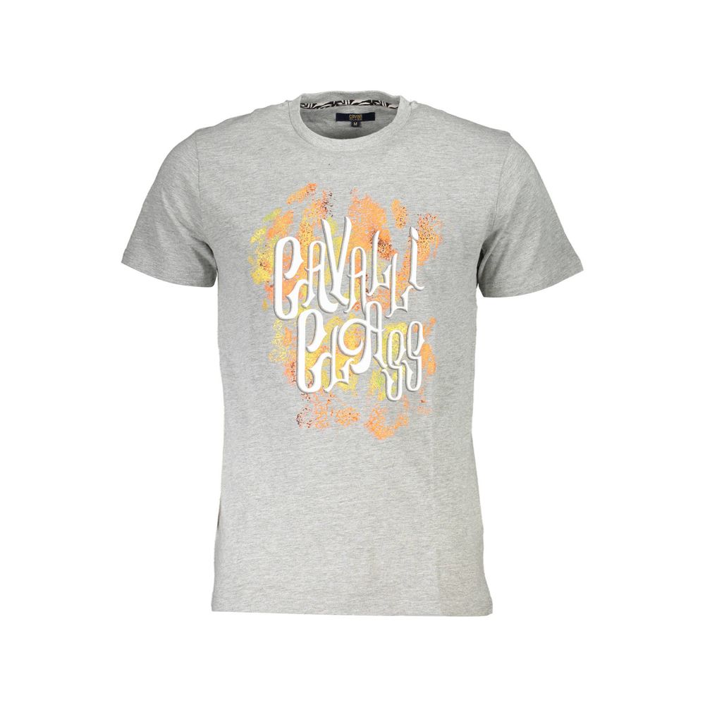 Cavalli Class Brown Cotton Men T-Shirt | Regal Royce