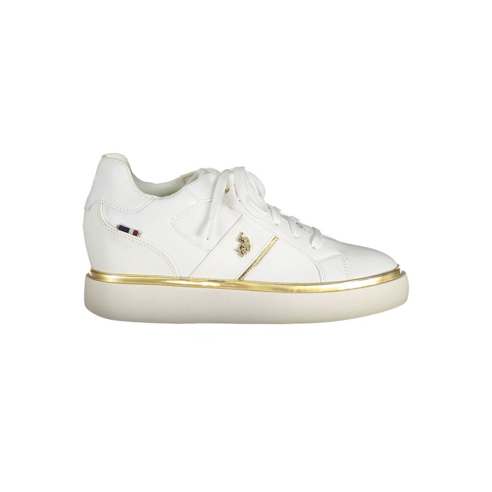 U.S. POLO ASSN. Bianco Poliestere Women Sneaker | Regal Royce