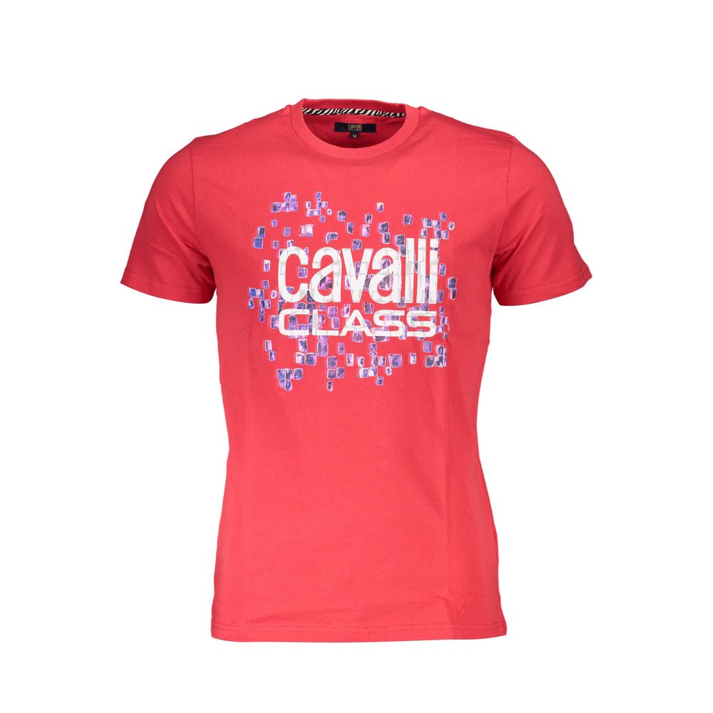 Cavalli Class Rosso Cotton Men's T-Shirt | Regal Royce
