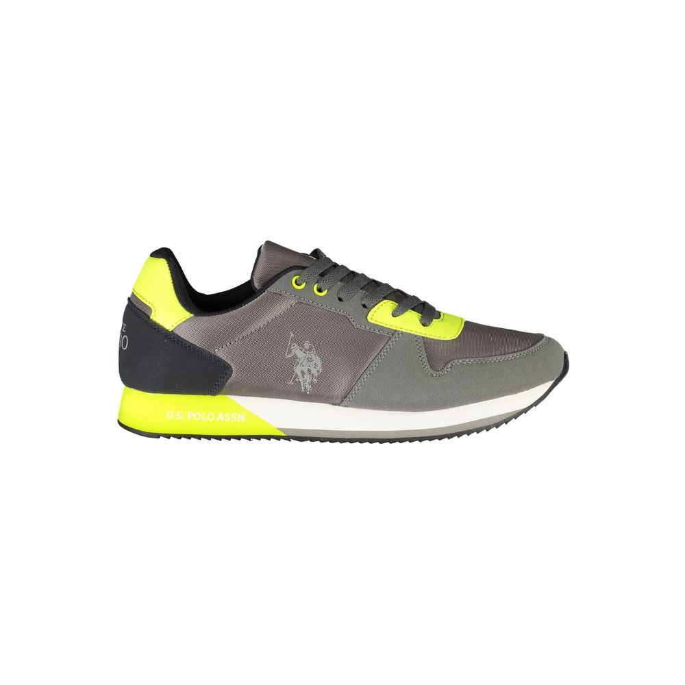 U.S. POLO ASSN. Grigio Polyurethane Men Sneaker | Regal Royce