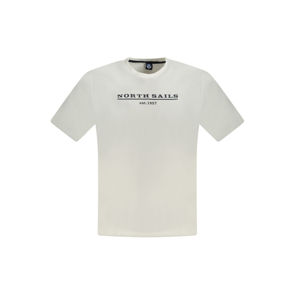 North Sails Bianco Cotton Men T-Shirt | Regal Royce