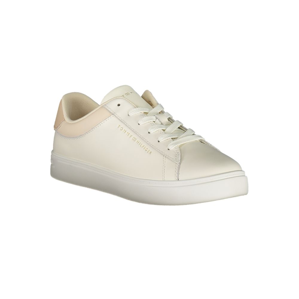Tommy Hilfiger Beige Polyurethane Women Sneaker | Regal Royce