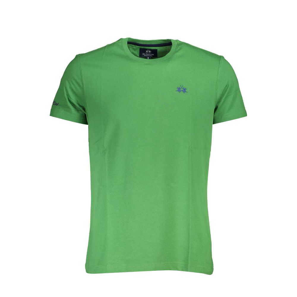 La Martina Verde Cotton Men T-Shirt | Regal Royce