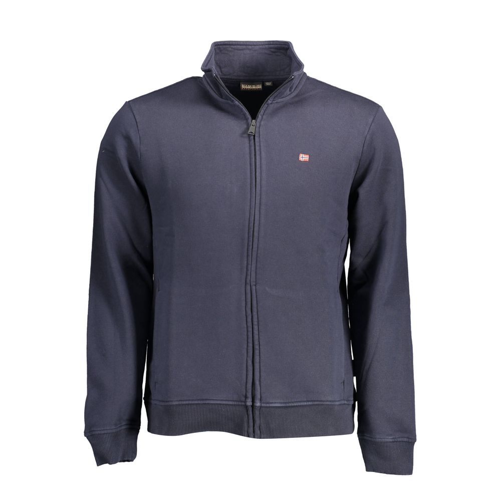 Napapijri Blue Cotton Men Sweater | Regal Royce