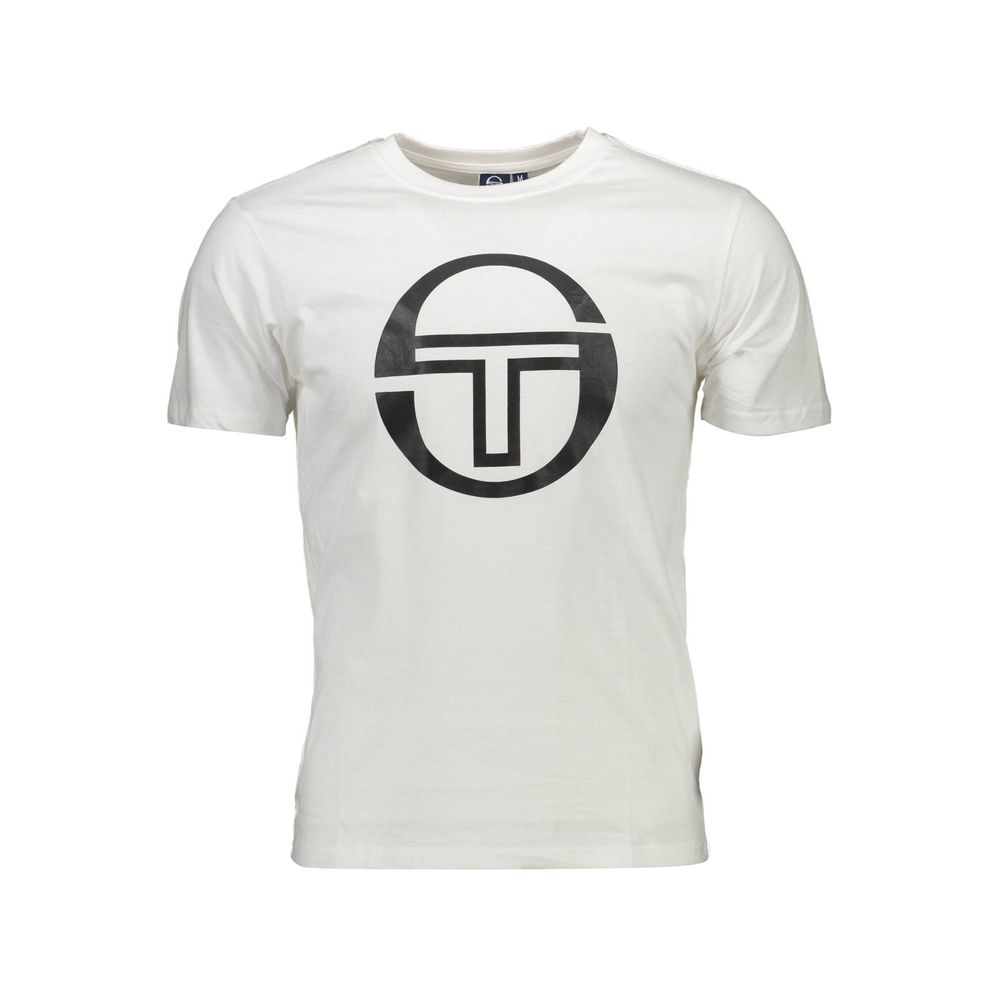 Sergio Tacchini White Cotton Men's T-Shirt | Regal Royce