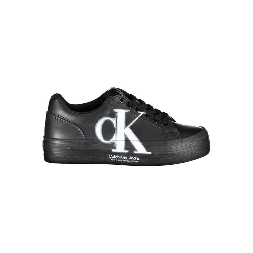 Calvin Klein Black Leather Women Sneaker | Regal Royce