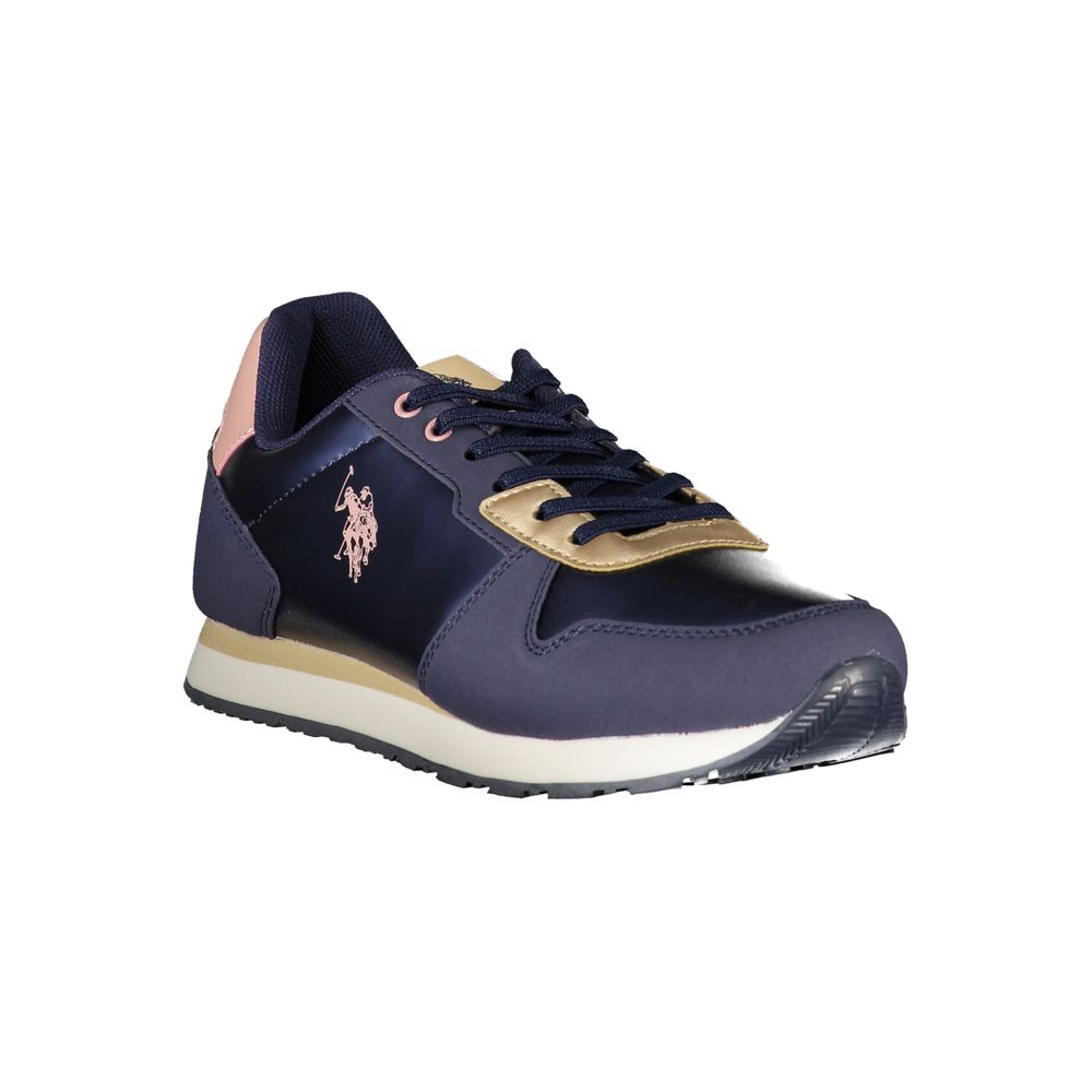 U.S. POLO ASSN. Blue Polyurethane Women Sneaker | Regal Royce