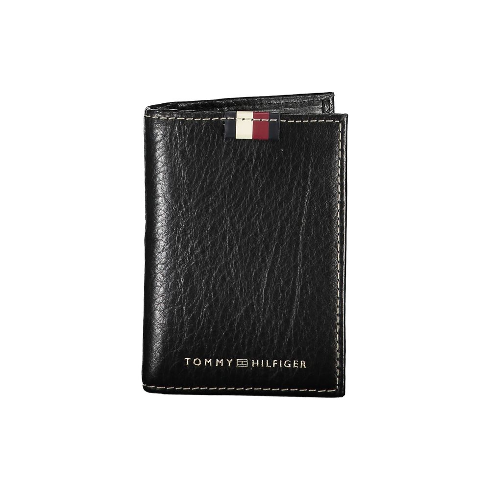 Tommy Hilfiger Black Leather Men Wallet | Regal Royce