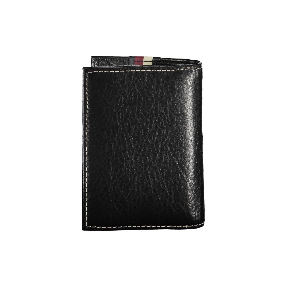 Tommy Hilfiger Black Leather Men Wallet | Regal Royce