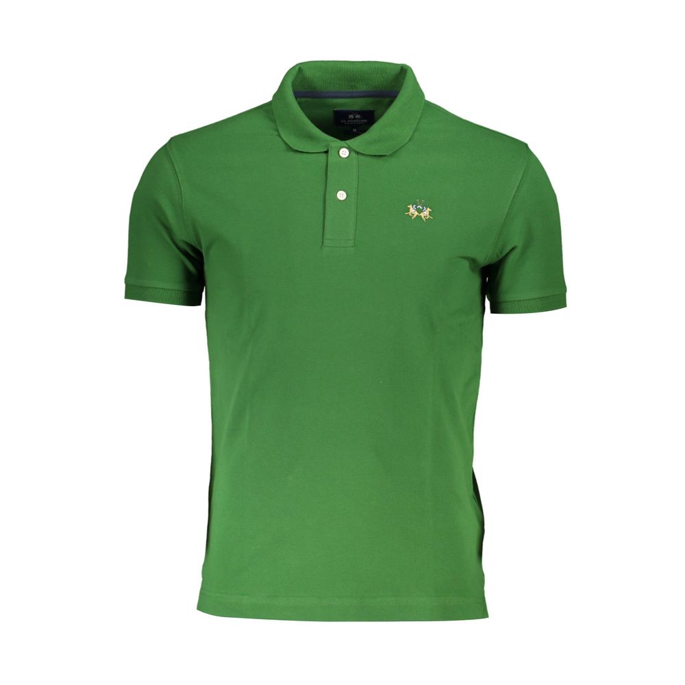 La Martina Green Cotton Polo Shirt | Regal Royce